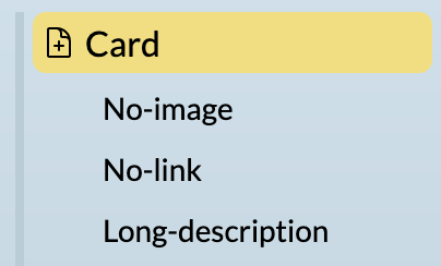 Context options underneath a pattern